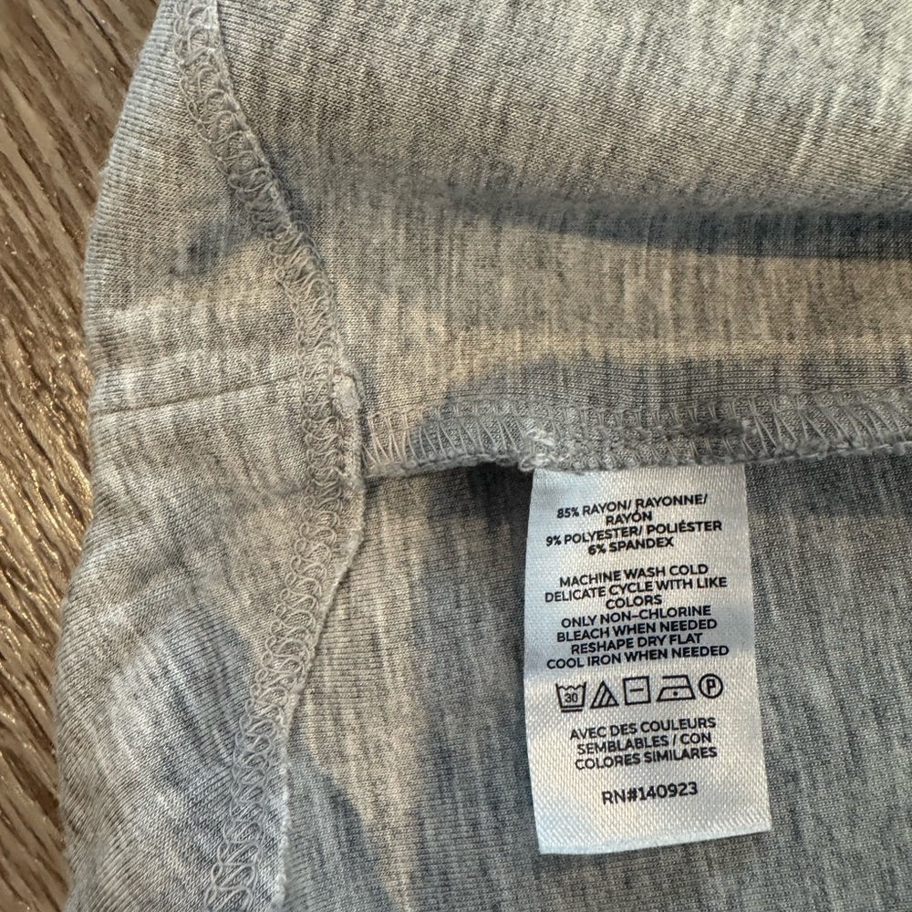 Lou & Grey Scuba-soft Midi dress, Light Gray, Size Small - Picture 5 of 5